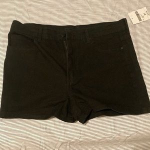 Black High Waisted Shorts